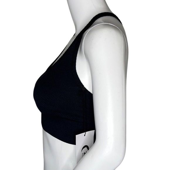 Zyia Sports Bra Womens XS Black Angle Grid Performance Bra Workout Athleisure - Picture 3 of 6